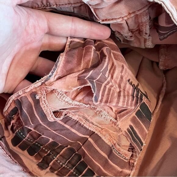 Women's Anthropologie Coral Relaxed Chino Pants - Picture 10 of 10